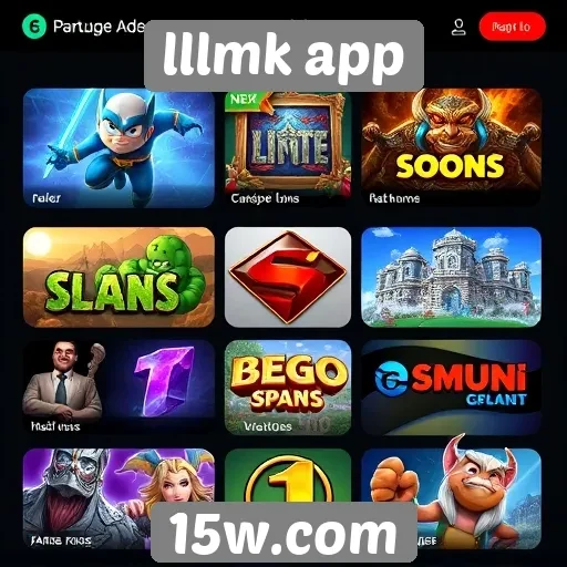 Comparação de jogos populares disponíveis no lllmk app